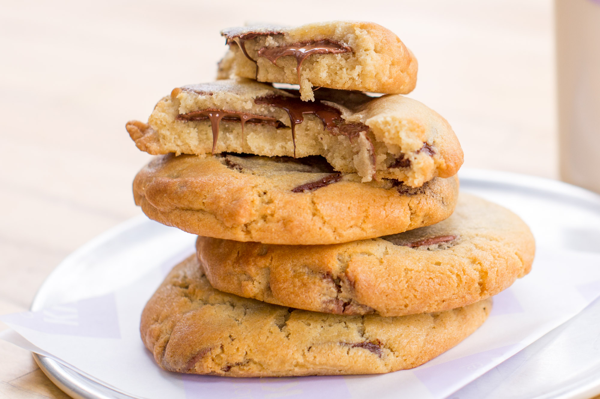 A plate of cookies at dominique Ansel's Kitchen in NYC.