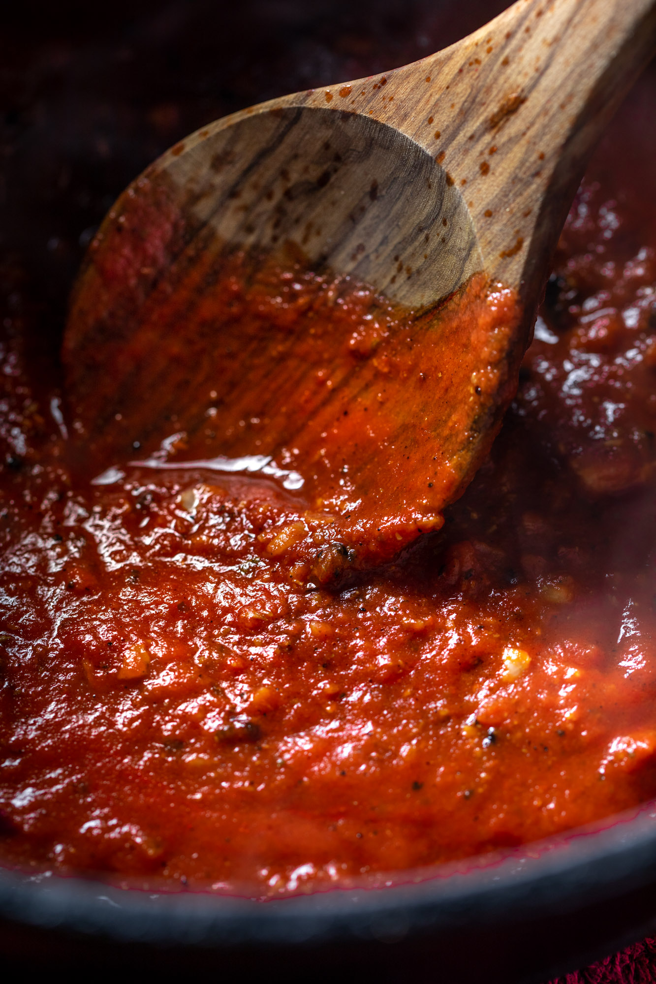 Let your sauce simmer for at least 10mins before removing from heat