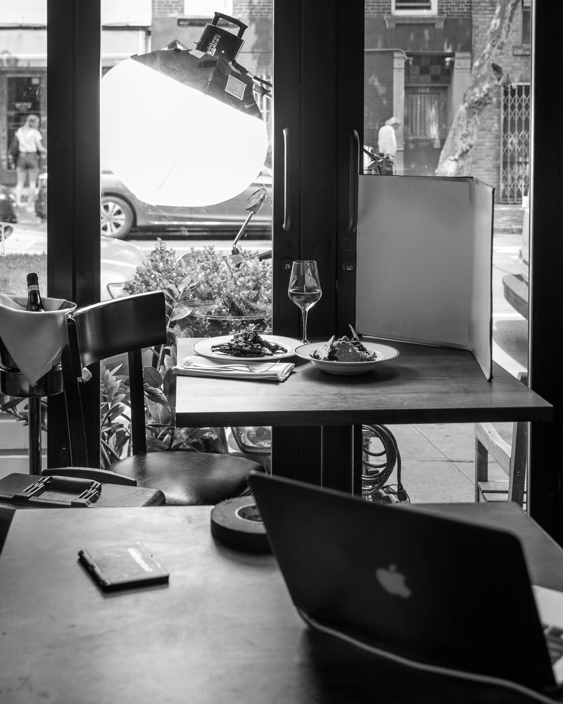 Food being photography at a restaurant in Brooklyn