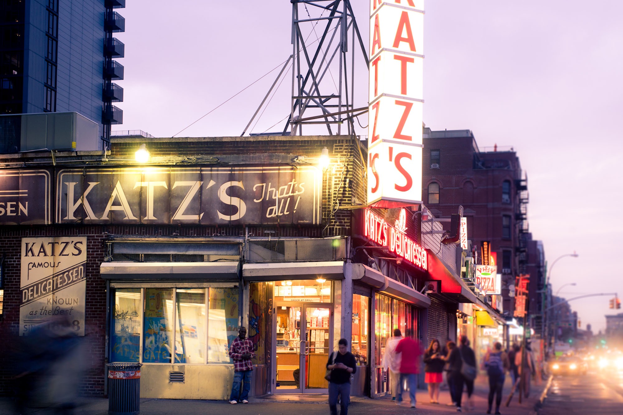 Exterior view of Katzs Deli. Thats All!